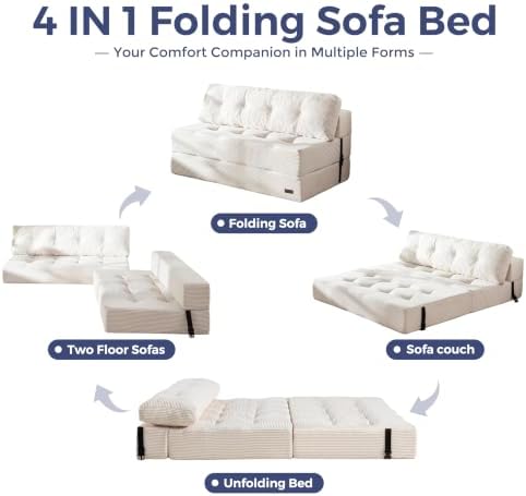 MAXYOYO Folding Sofa Bed, Convertible Chair Bed - Image 6
