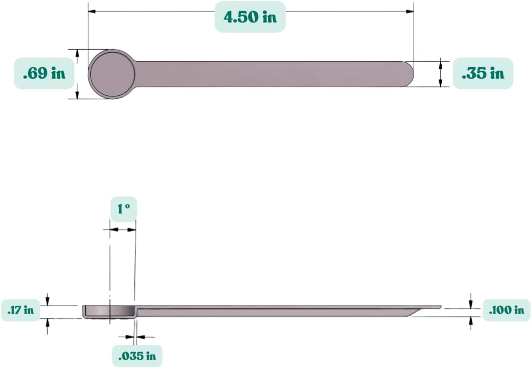 1/8 Teaspoon (0.625 mL | A Pinch) Long Handle Scoop for Measuring Coffee, Pet Food, Grains, Protein, Spices and Other Dry Goods (Pack of 25)