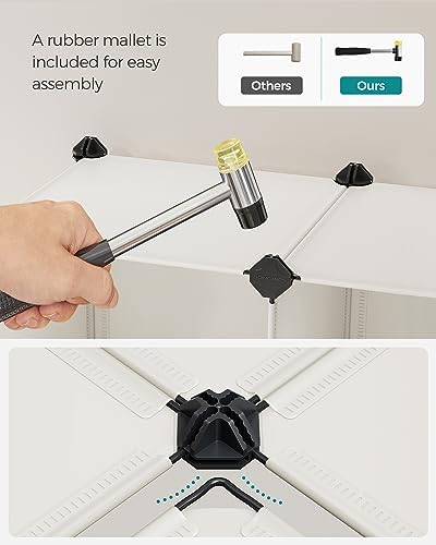 SONGMICS 6 Cube Storage Organizer, DIY Closet Shelf - Image 6