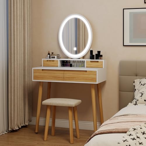YOURLITE Small Makeup Vanity Desk - Image 6