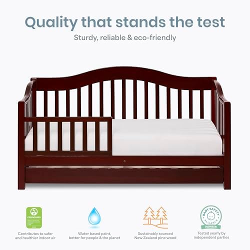 Dream On Me Toddler Day Bed in Cherry – Greenguard Gold & Baby Safety Alliance - Image 4
