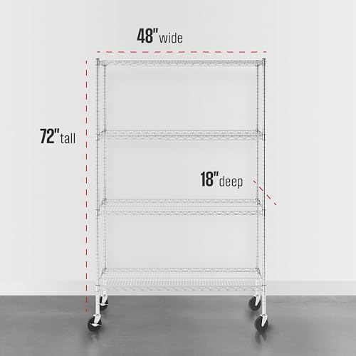 SafeRacks 4-Tier Wire Shelving - Image 3