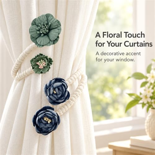 Flower Curtain Tiebacks - Image 2