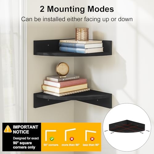 Wood Corner Floating Shelves - Image 5