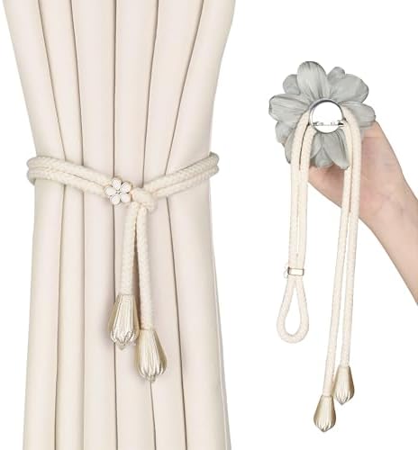 SUQ I OME Lotus Flower Curtain Tiebacks Holdbacks - Image 6