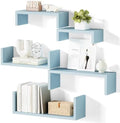 SRIWATANA Blue Floating Shelves by SRIWATANA