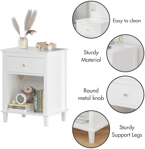 White Night Stand, Nightstand - Image 6