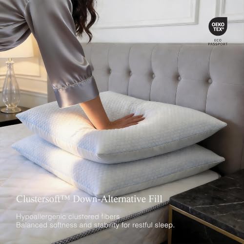 Beautyrest Luxury Cooling Pillows King Size Set of 2 Down Alternative - Image 5