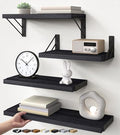 BAYKA Wall Mounted Black Floating Shelves by Bayka
