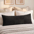 Fancy Homi Set of 1 Black Boho Long Lumbar Body Decorative Throw Pillow Cover by Fancy+Homi