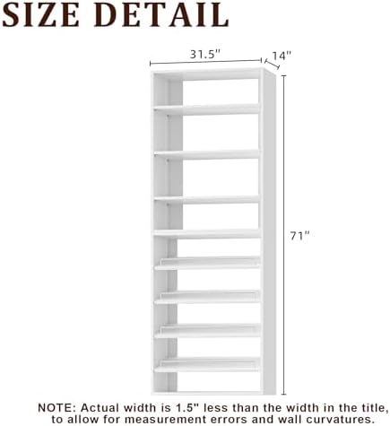 Modular Closet System, 31.5" Wide Wall-Mounted Closet Tower Organizer - Image 2