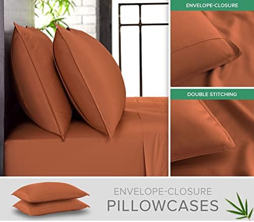 Pure Bamboo Split King Sheets, Genuine 100% Organic Viscose Derived from Bamboo - Image 3