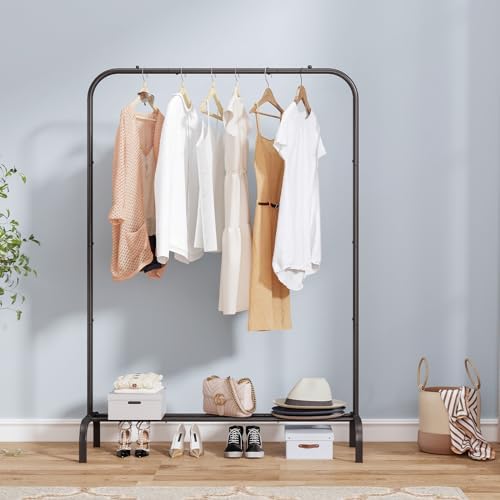 SUOERNUO Garment Racks with Bottom Shelf Clothing Rack - Image 2