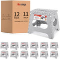 ACSTEP 12 Pack 11 Inch Folding Step Stool, Sturdy Plastic Foldable Step Stool by ACSTEP