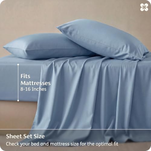 Bedsure PureWoven Rayon Derived from Bamboo, California King Sheet Sets - Image 5