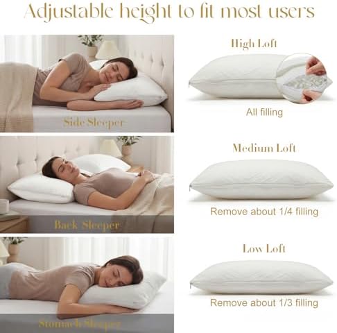 Adjustable Cooling Pillow King Size - Image 4