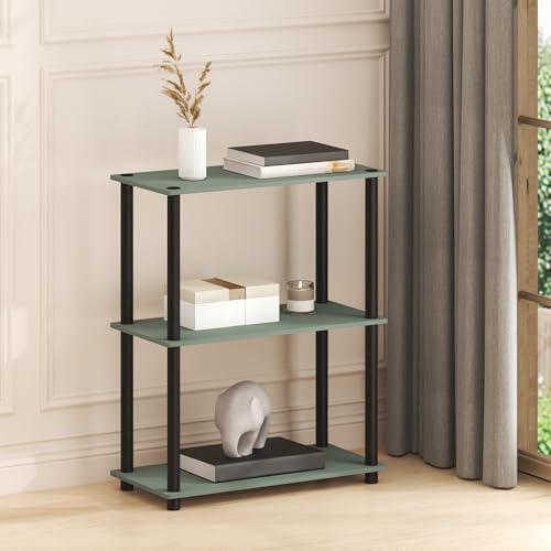 Furinno Turn-N-Tube Storage Shelves, 3-Tier Book Shelf, Corner Shelf, Toolless by Furinno-FitsYourSpaceFitsYourBudget