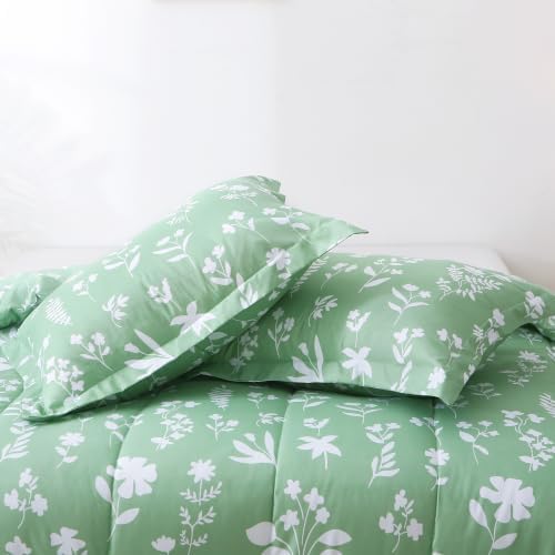 Mooreeke Full Size Comforter Sets, Lightweight Dark Green - Image 4