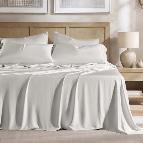 EverGrace 100% Rayon from Bamboo Sheet Set, King Size, Frost Gray by EVERGRACE