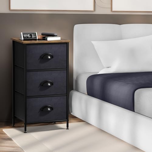 Sorbus Nightstand with 3 Drawers - Image 2