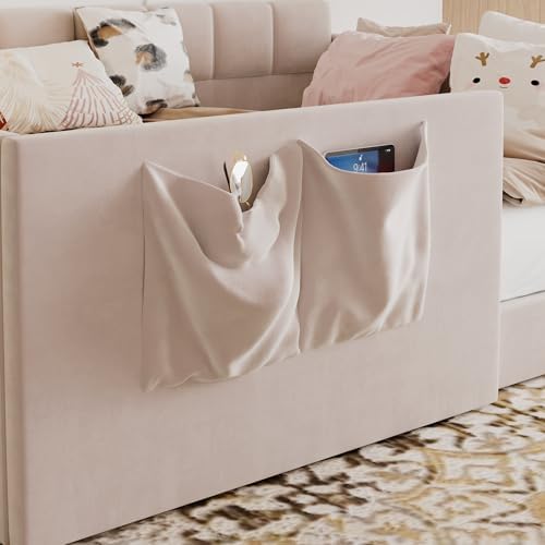 Merax Full Daybed Velvet Upholstered Sofa Bed - Image 5