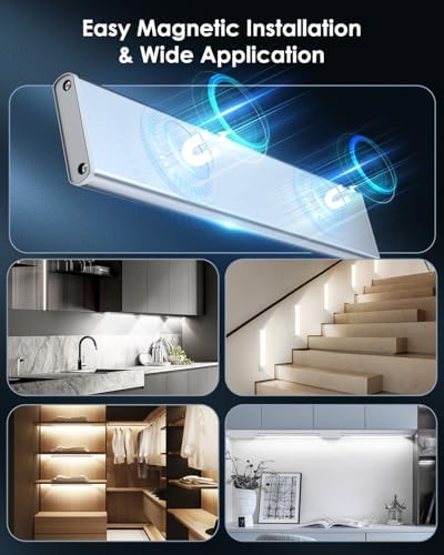 VerRon 8inch Under Cabinet Lighting, Motion Sensor Light Indoor - Image 6