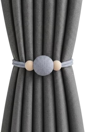 2 Pack Magnetic Curtain Tiebacks, Minimalist Curtain Holdbacks by Unknown