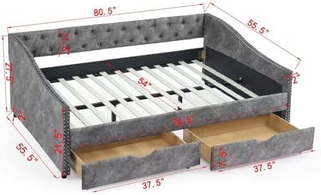 Wood Full Size Daybed, Day Bed Frame - Image 2