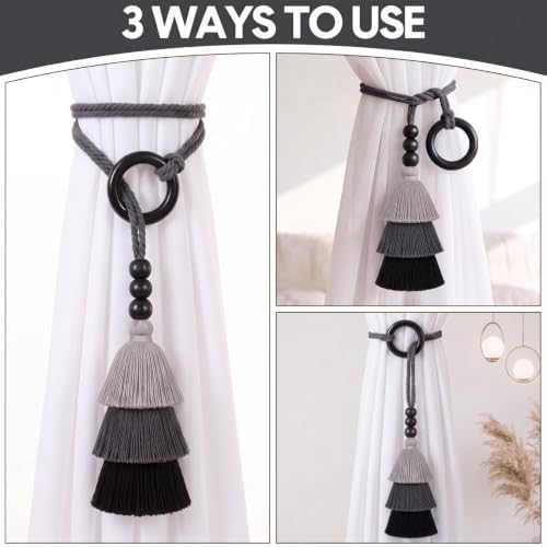 Novabright 4 Pcs Boho Curtain Tiebacks - Image 6