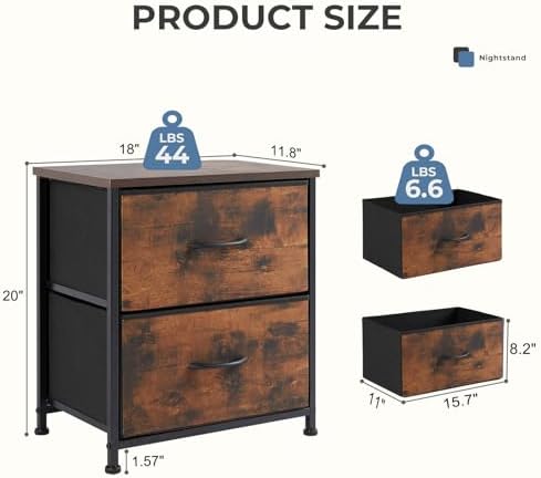 OLIXIS Nightstands Set of 2 - Image 3