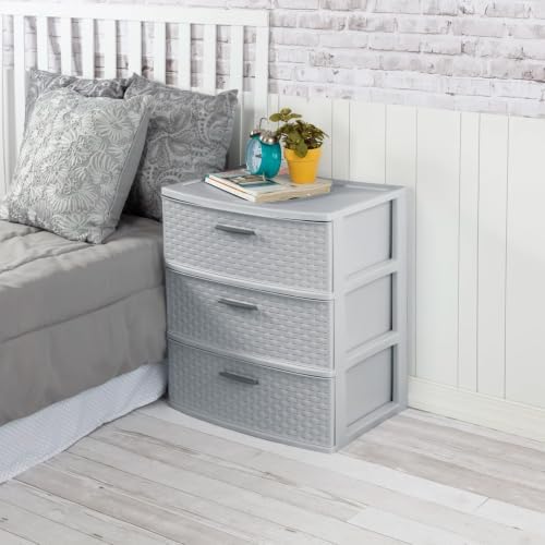 Sterilite Wide 3-Drawer Weave Storage Unit - Image 5