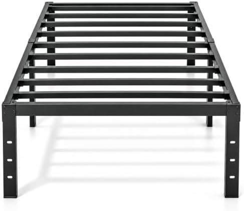 Twin Size Metal Bed Frame, 14 Inch Platform Bed Frame by kattst