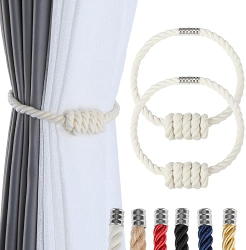 Magnetic Curtain Tiebacks-Handmade Woven Tie-Backs by fenghuangwu