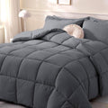 DOWNCOOL Comforters Twin Size, Dark Grey Duvet Insert, Lightweight Quilt by DOWNCOOL