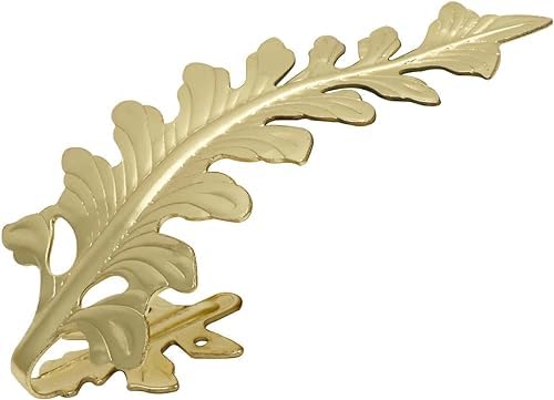 Bitray 6P Gold Vintage Leaf Curtain Tiebacks Wall Curtain Drapery Holdback - Image 6