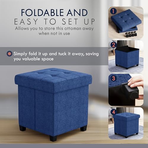 Ornavo Home Square Cube Storage Ottoman - Image 3