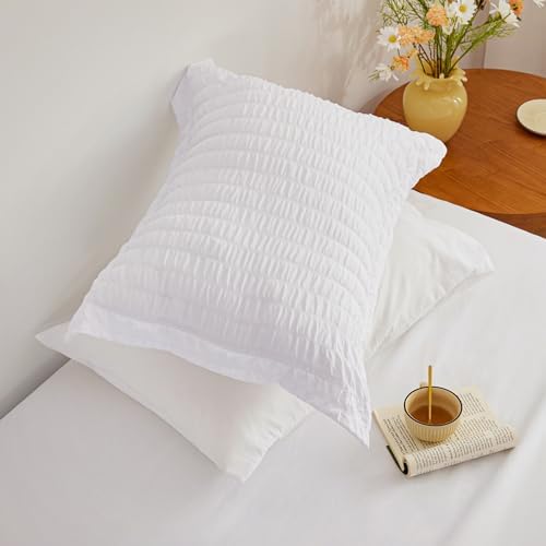 Love's cabin Seersucker White Twin XL Comforter Set, 5-Piece Bed in a Bag - Image 6