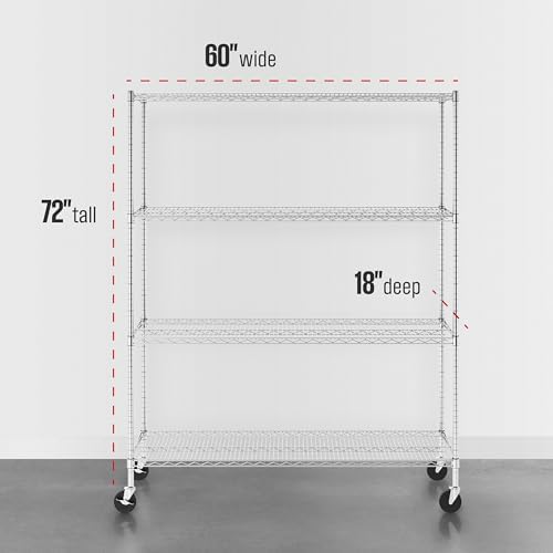 SafeRacks 4-Tier Wire Shelving - Image 3
