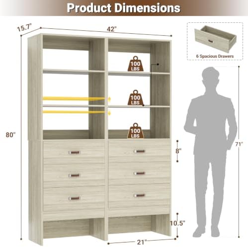Freestanding 3.5FT Closet System - Image 3