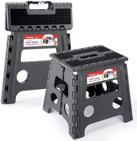 13" Folding Step Stool- Holds up to 300Lb, The Lightweight Non-Slip Upgrade by ACSTEP