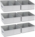 DIMJ Large Closet Shelf Organizer Bins 6 Packs by DiMJ