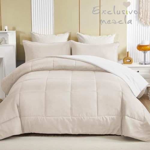 Exclusivo Mezcla Reversible Soft King Comforter Set, 3 Pieces - Image 2