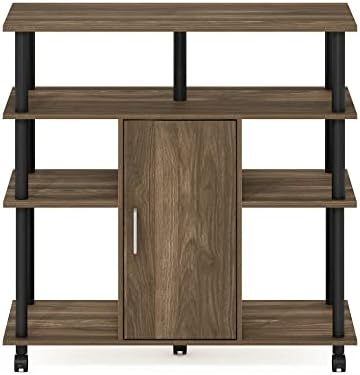 Furinno Helena 4-Tier Multifunction Rolling Open Shelves Storage Cart Organizer - Image 6