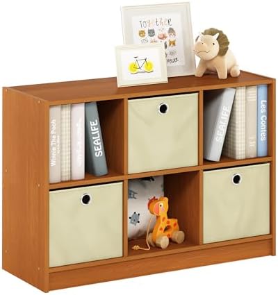 Furinno Basic 6-Cube Book Shelf - Image 6