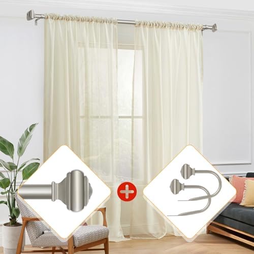 2 Pack Antique Silver Curtain Holdbacks, Drapery Tiebacks - Image 5