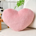 Pink Throw Pillows, Cute Heart Pillow, Decorative Pillows by IREMATE
