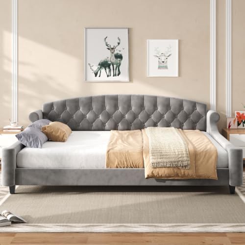 Merax Queen Size Upholstered Daybed - Image 3