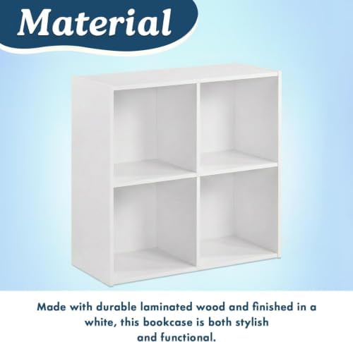 4-Cube Bookcase, Unit Shelf, Storage Organizer - Image 6