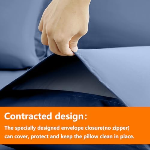 TAIMIT Slate Blue Full Size Comforter Set - Image 4