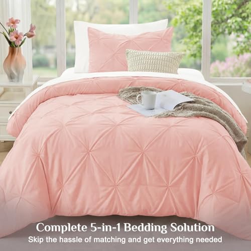 JOLLYVOGUE Twin Comforter Set 5 Pieces - Image 6